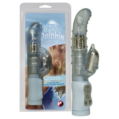 VIBRATORE E STIMOLATORE CLITORIDE E PUNTO G "DANNY DOLPHIN"