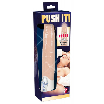 VIBRATORE REALISTICO CON SPINTA "PUSH IT" CARNE