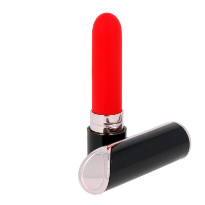 VIBRATORE A FORMA DI ROSSETTO "LIPS STYLE SHIA" BLACK&RED